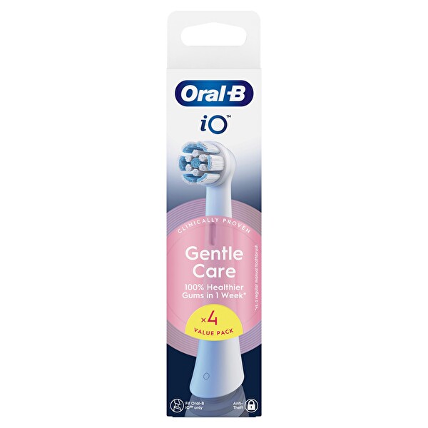 Oral-B iO Gentle Care Beyaz Diş Fırçası Yedek Başlığı 4 Adet