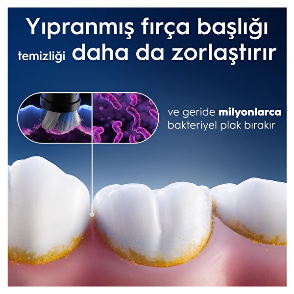 Oral-B iO Gentle Care Siyah Diş Fırçası Yedek Başlığı 4 Adet
