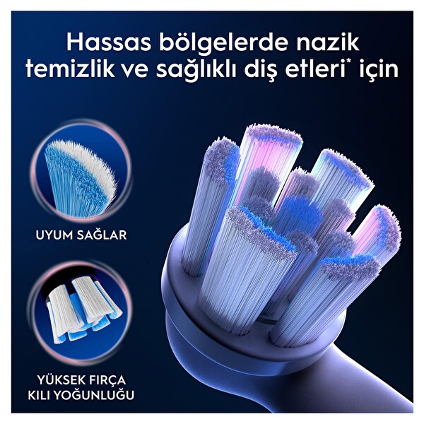 Oral-B iO Gentle Care Beyaz Diş Fırçası Yedek Başlığı 2 Adet