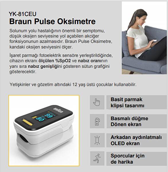 Braun Pulse Oksimetre Cihazı