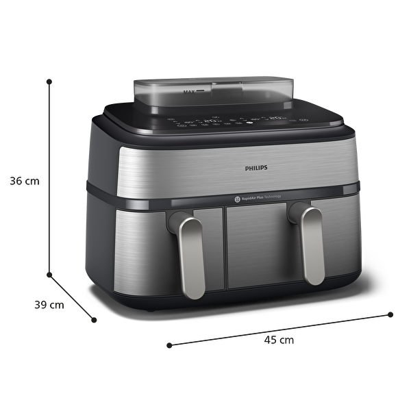 Philips NA555/00 Airsteam Çıft Hazneli Airfryer