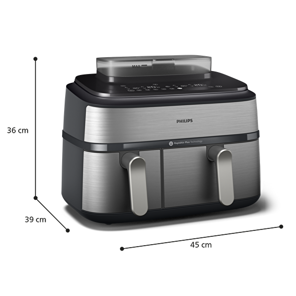 Philips NA555/00 Airsteam Çıft Hazneli Airfryer