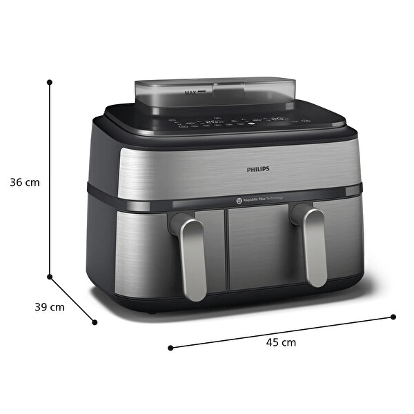 Philips NA555/00 Airsteam Çıft Hazneli Airfryer