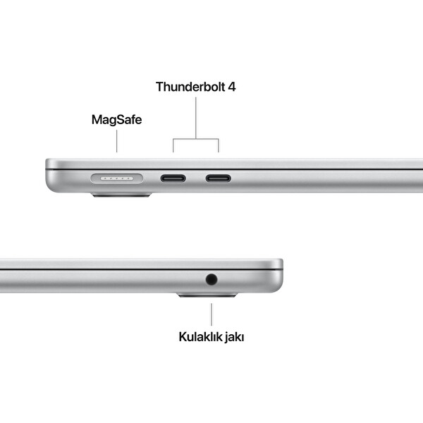 Apple 13- Inch Macbook Air: M4 Chip with 10-Core CPU and 10-Core GPU 16GB 512GB SSD Silver MW0X3TU/A
