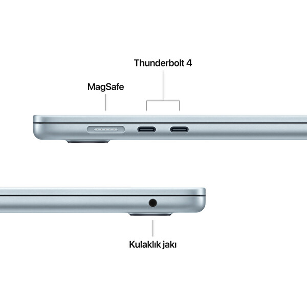 Apple 15-Inch Macbook Air: M4 Chip with 10-Core CPU and 10- Core GPU 16GB 512GB SSD Sky Blue MC7C4TU/A
