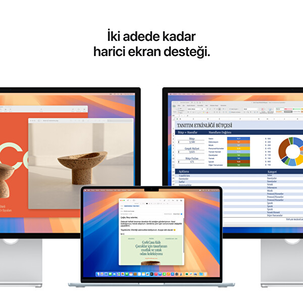 Apple 15-Inch Macbook Air: M4 Chip with 10-Core CPU and 10- Core GPU 16GB 512GB SSD Sky Blue MC7C4TU/A