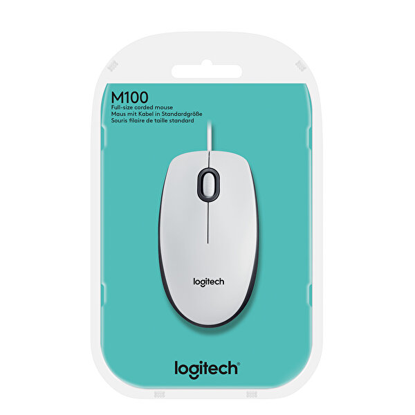 Logitech 910-005004 M100 Usb Mouse Beyaz