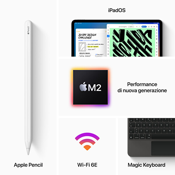 Apple iPad Pro 12.9” M2 WI-FI 1TB Gümüş MNXX3TU/A Fiyatı ve