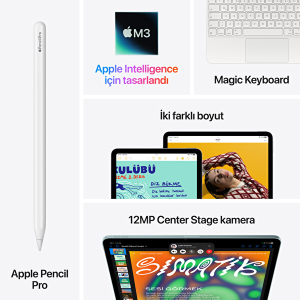 Apple iPad Air 11-inch Wi-Fi + Cellular 128GB Yıldız Işığı MCFX4TU/A
