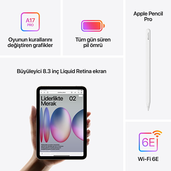 Apple iPad Mini 8.3-INCH WI-FI 256GB Purple MXNE3TU/A