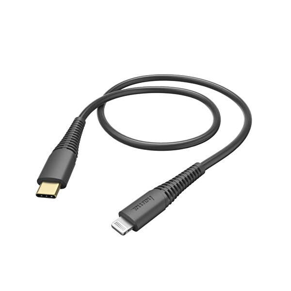 Hama Usb C 1.5 M Siyah Lightning Hızlı Şarj Kablosu