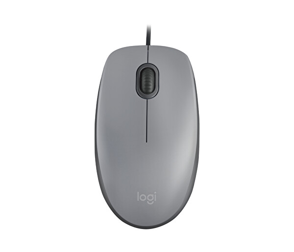 Logitech M110 Sessiz Kablolu Gri Mouse 3