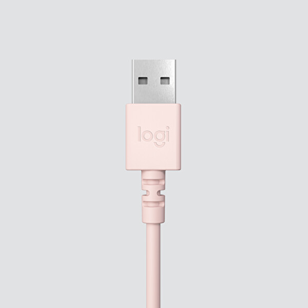 Logitech H390 Usb Pudra Pembe Kulaklık