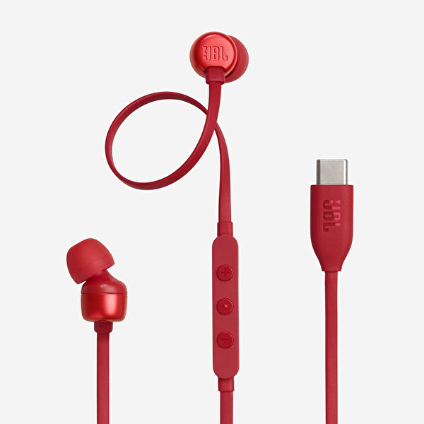 JBL Tune 310C USB C Kırmızı Kulak İçi Kulaklık 