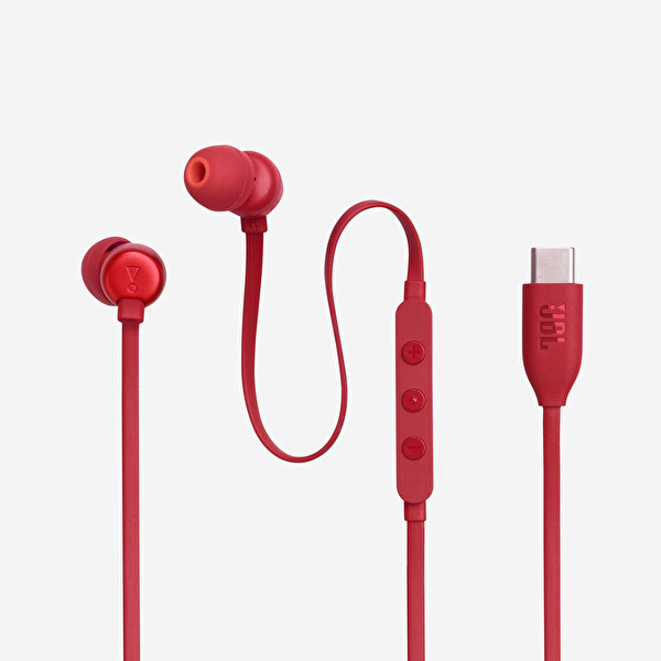 JBL Tune 310C USB C Kırmızı Kulak İçi Kulaklık  2
