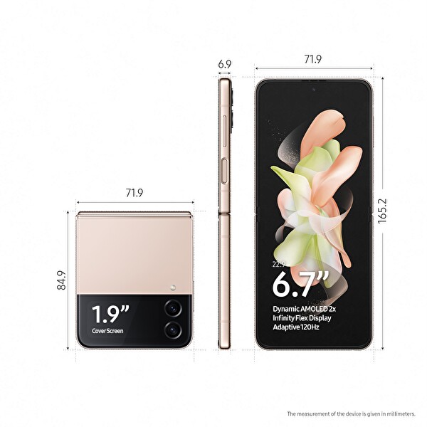Samsung Galaxy Z Flip4 128GB Pembe Altın Cep Telefonu