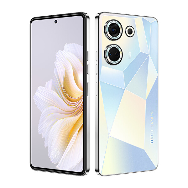 Tecno Camon 20 8gb/256gb Buzul Pırıltısı Beyaz Cep Telefonu