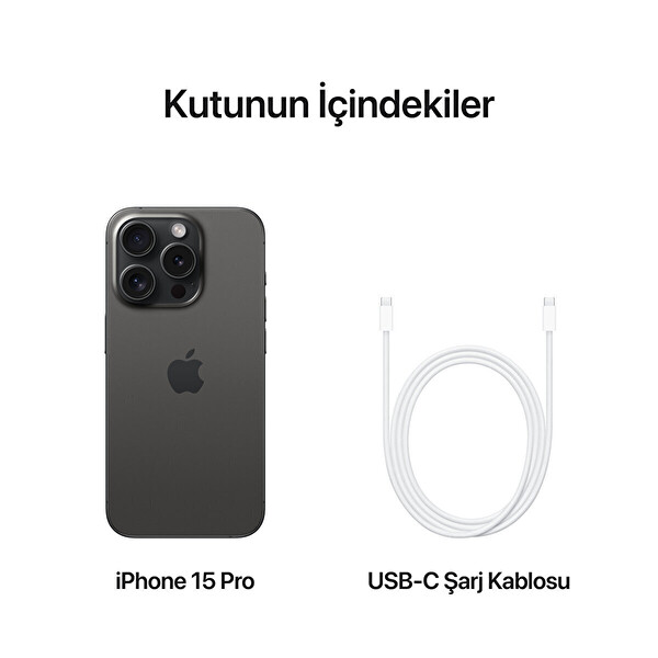 Apple iPhone 15 Pro 128GB Black Titanyum