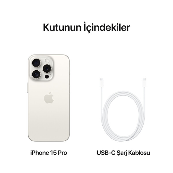 Apple iPhone 15 Pro 256GB Beyaz Titanyum Fiyatı ve Özellikleri