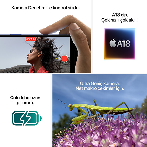 Apple iPhone 16 512GB Pembe Akıllı Telefon