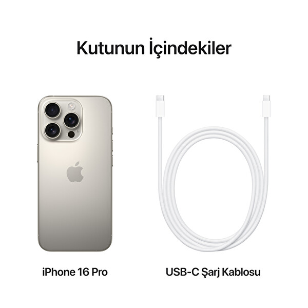 Apple iPhone 16 Pro 512GB Natürel Titanyum Akıllı Telefon