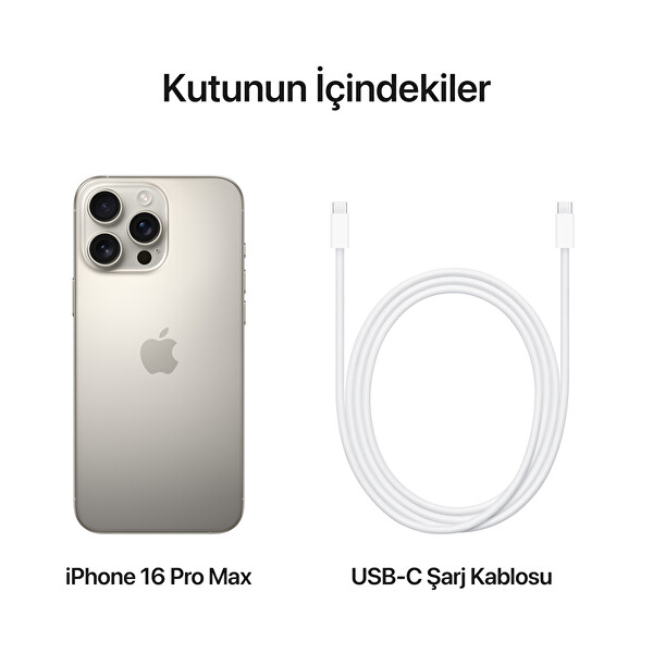 Apple iPhone 16 Pro Max 256GB Natürel Titanyum Akıllı Telefon