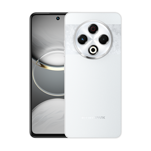 Tecno Spark 30 8/256 Astral Buz Beyaz Akıllı Telefon
