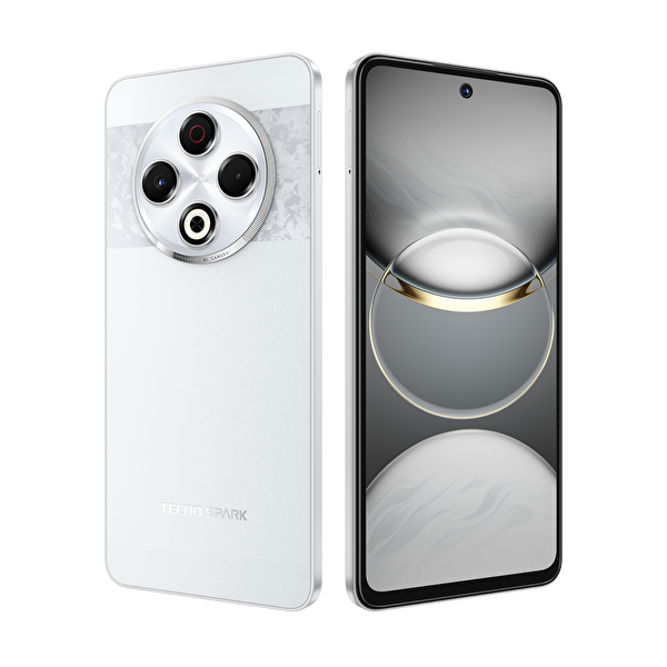 Tecno Spark 30 8/256 Astral Buz Beyaz Akıllı Telefon