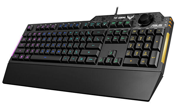 Asus TUF Gaming K1 RGB Mech Brane Armoury Create Özellikli Suya ve Toza Dayanıklı Türkçe Oyuncu Klavyesi