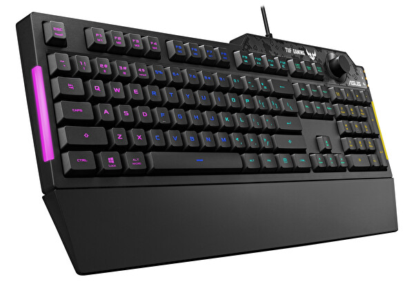 Asus TUF Gaming K1 RGB Mech Brane Armoury Create Özellikli Suya ve Toza Dayanıklı Türkçe Oyuncu Klavyesi