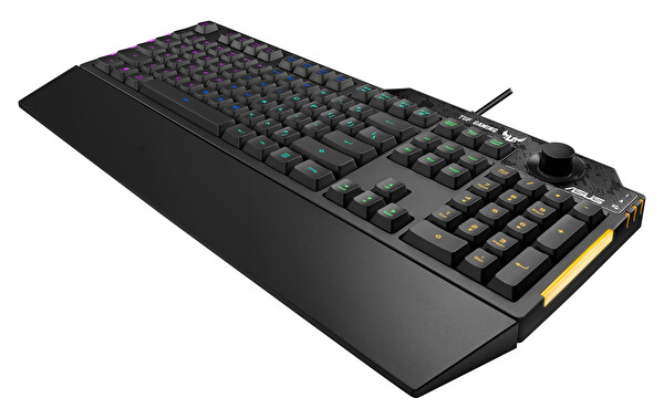 Asus TUF Gaming K1 RGB Mech Brane Armoury Create Özellikli Suya ve Toza Dayanıklı Türkçe Oyuncu Klavyesi