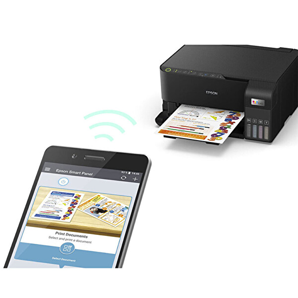 Epson Ecotank L3550 Fotokopi + Tarayıcı + Wifi Direkt + Airprint + Tanklı Yazıcı