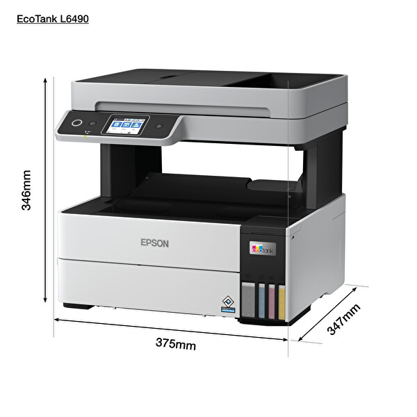 Epson Ecotank L6490 Fotokopi-Tarayıcı-Faks-Wifi Direct-Mürekkep Tanklı Yazıcı