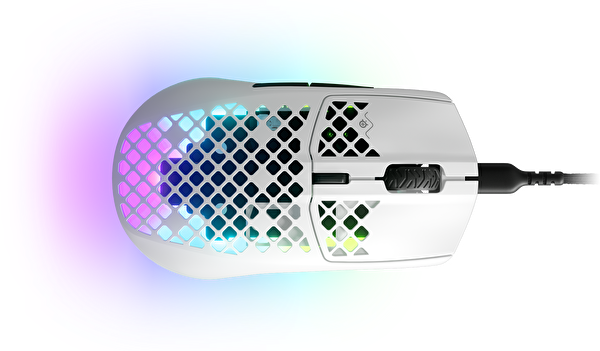 SteelSeries Aerox 3 Snow TrueMove Core Optik Sensör Ultra Hafif Suya Dayanıklı Gaming Mouse