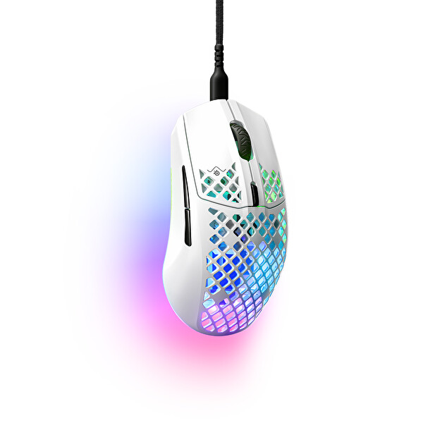 Steelseries Aerox 3 Snow TrueMove Core Optik Sensör Ultra Hafif Suya Dayanıklı Gaming Mouse