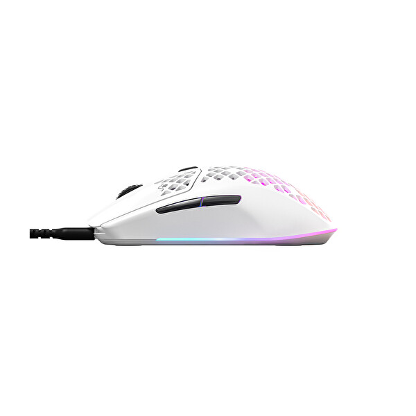 Steelseries Aerox 3 Snow TrueMove Core Optik Sensör Ultra Hafif Suya Dayanıklı Gaming Mouse