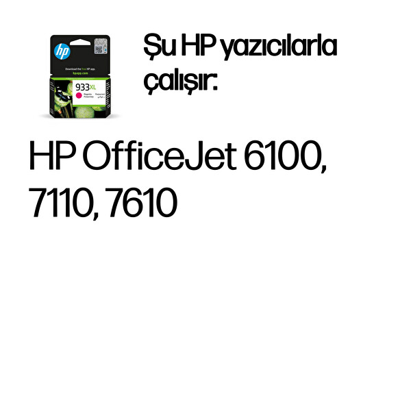 HP 933Xl Kırmızı Mürekkep Kartuş (Cn055Ae)