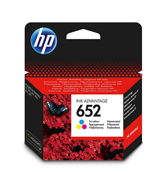 HP HP 652 Renkli Mürekkep Kartuş F6V24AE