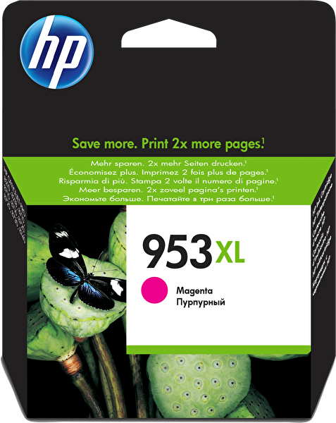 HP HP 953XL Magenta Yüksek Kapasiteli Mürekkep Kartuşu (F6U17AE)