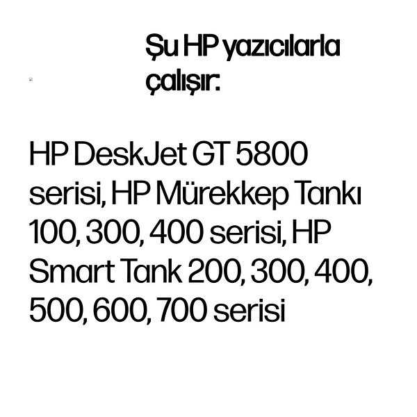 HP Gt52 Cyan Şişe Mürekkep Kartuşu (M0H54Ae)