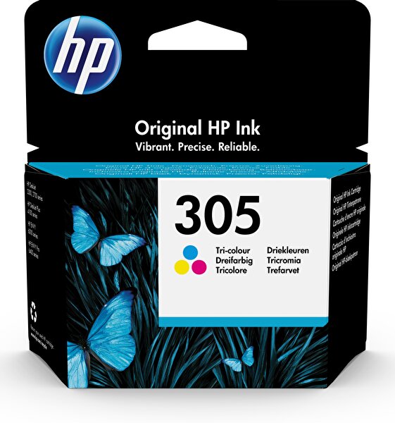 HP HP 3YM60AE 305 Üç Renkli Mürekkep Kartuşu 100 Sayfa