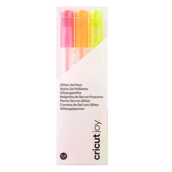 Cricut 2009963 Joy Glitter Jel 3lü 0.8mm Pembe Turuncu Sarı Kalem Seti