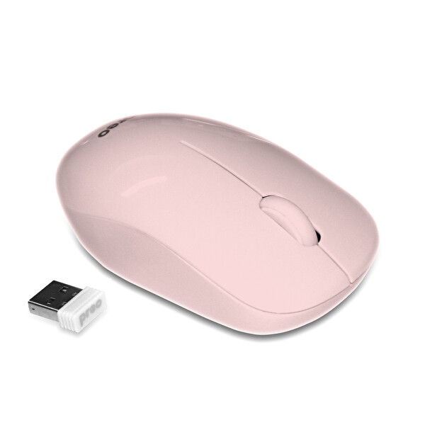 Preo Ergonomik Pastel Kablosuz Sessiz Mouse Pembe M19 4