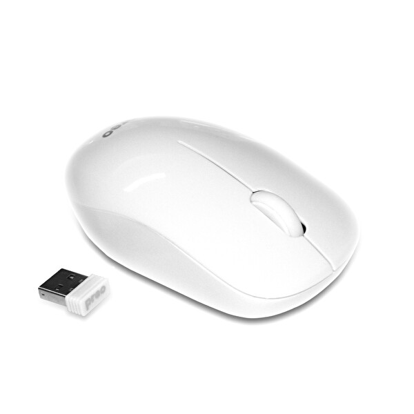 Preo Ergonomik Pastel Kablosuz Sessiz Mouse Beyaz M19 4
