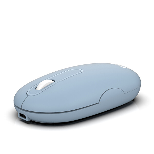 Preo M21 Şarj Edilebilir Pastel Kablosuz Sessiz Mavi Mouse  2