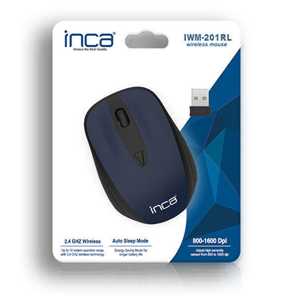 Inca IWM 201Rl Kablosuz Nano Mouse Lacivert 7