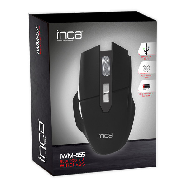 Inca IWM 555 Bluetooth Kablosuz Special Large Rechargeable Mouse 8