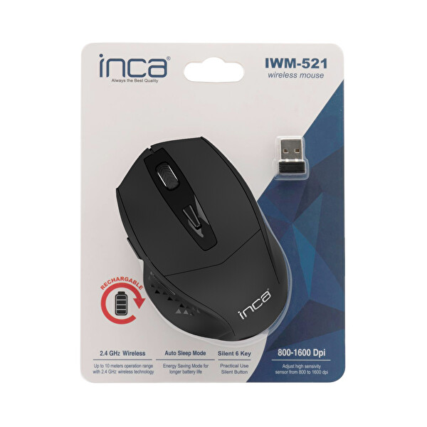 Inca IWM 521 Rechargeable Silent Kablosuz Mouse 5