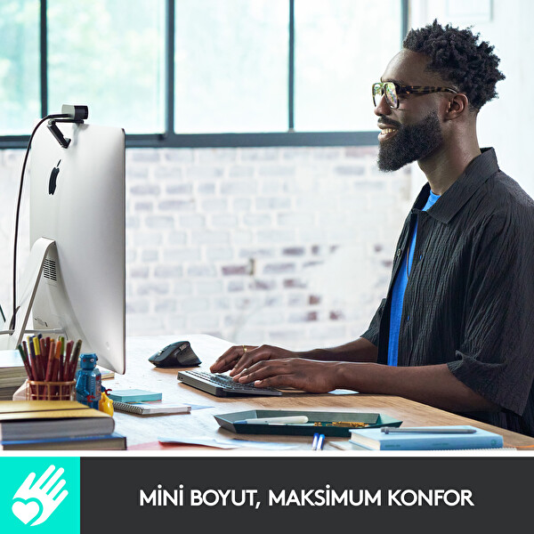 Logitech MX Keys Mini Kablosuz Kalvye Siyah