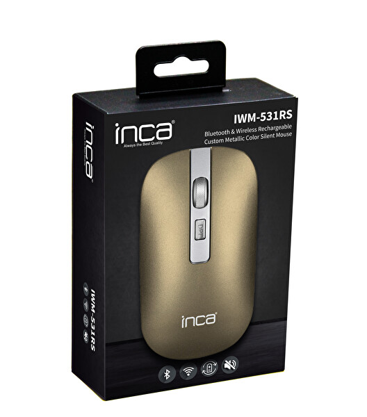 Inca IWM531RS Kablosuz Special Metalik Sessiz Mouse 5